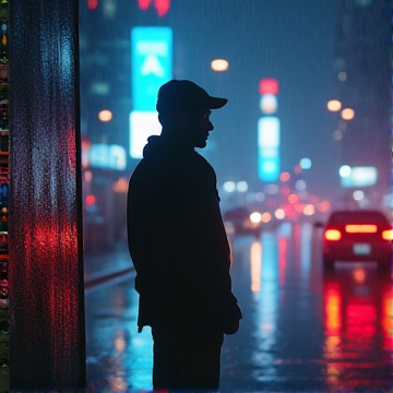 霓虹未醒的柜台