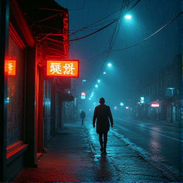 霓虹未眠的橱窗