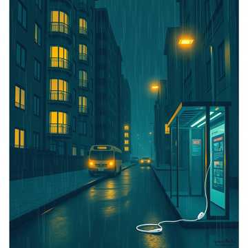 深夜回家的路上