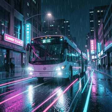 霓虹下的最后一班车