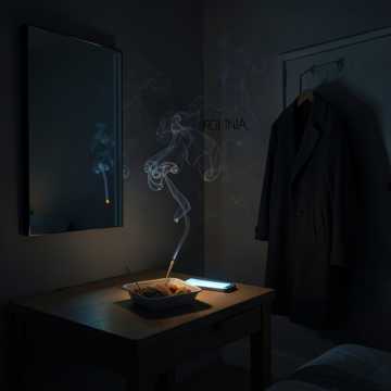 烟圈绕着你的名