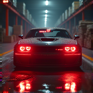 霓虹碾过钞票雨