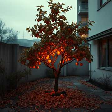 老院子的柿子树