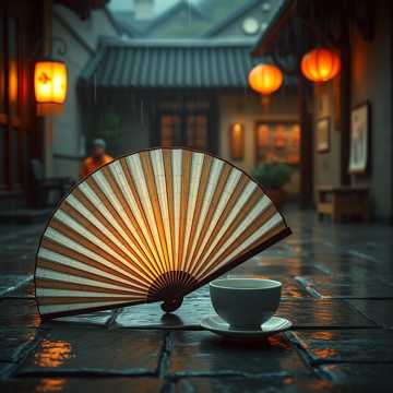 折扇一合山河远