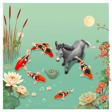 红鲤鱼与绿鲤鱼与驴