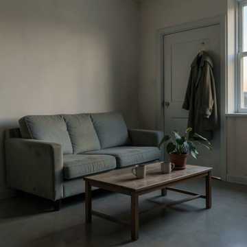 房间里的旧沙发