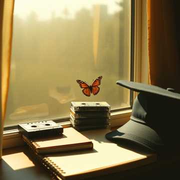 窗边蝴蝶
