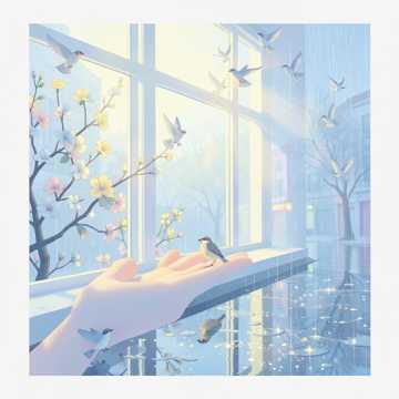 春天来了，燕子飞回来了