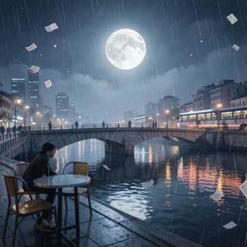 观音桥上夜月明