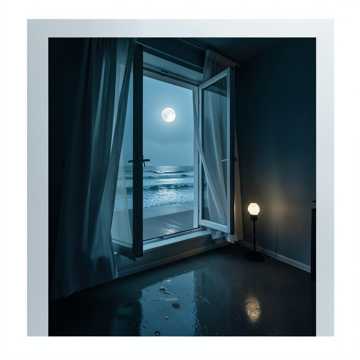 海边一个人的夜