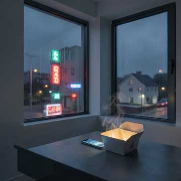 远方的灯还亮着