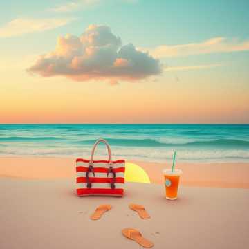 海边晚风慢慢吹