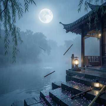 月下旧梦长亭秋