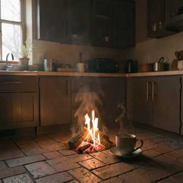 火房里的那盏火