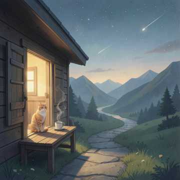 山间小路的甜空气