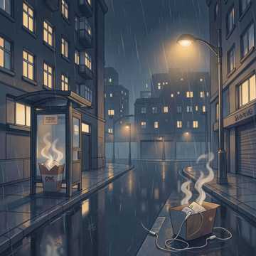 深夜回家的路上