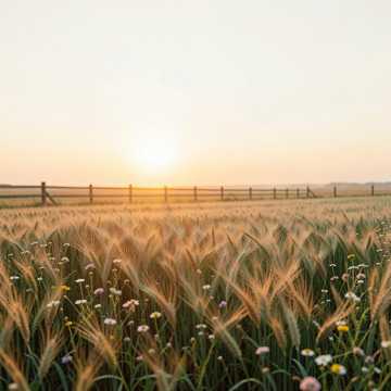 田野里的那束光