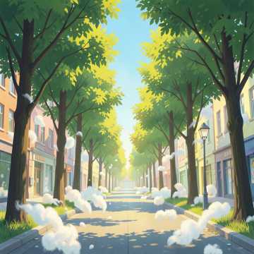 杨树毛毛满天飞