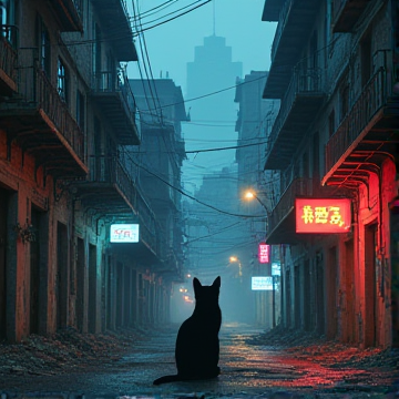 废墟里的霓虹灯