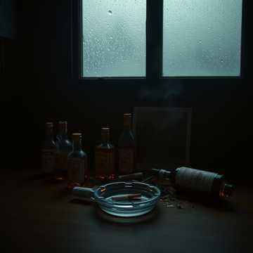 灰墙下的旧邮票