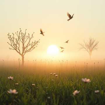 薄雾里的小春天