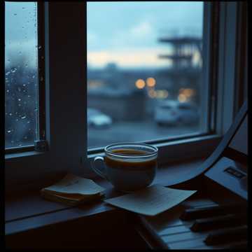 半杯凉掉的咖啡