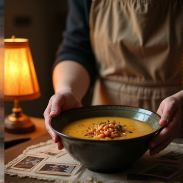 厨房里洗着碗的手