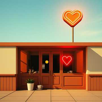 Cafe Door Heartbeats