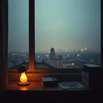 远方的灯还亮着