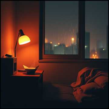 深夜的那盏灯