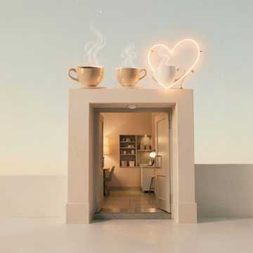 Cafe Door Heartbeats