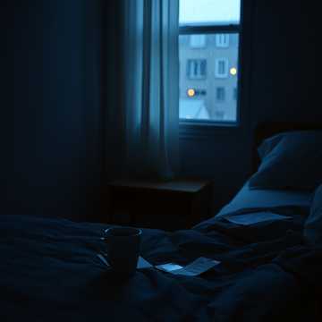 半杯凉掉的咖啡