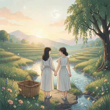 哥哥妹妹手拉手