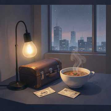 深夜的灯还亮着