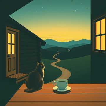 山间小路的甜空气