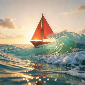 浪花把我推向你