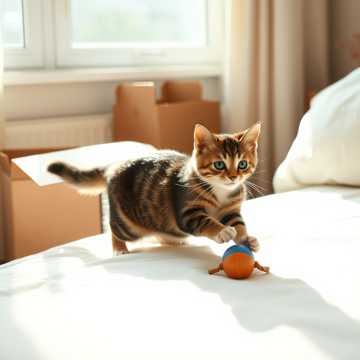 宠物安妮猫的快乐一天