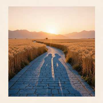 牵手夕阳到永远