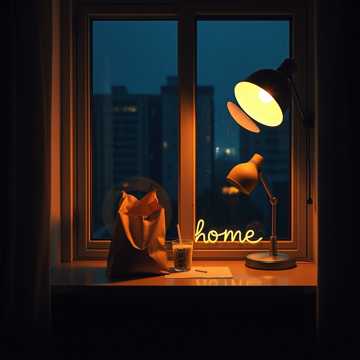 凌晨的灯还亮着