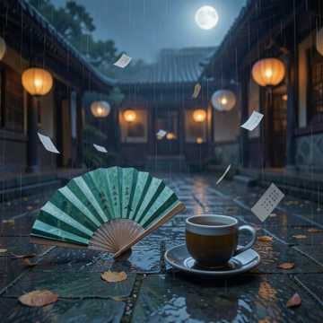 折扇一合山河远