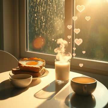 蜂蜜牛奶的早晨