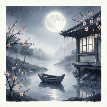 烟雨落在你眉间