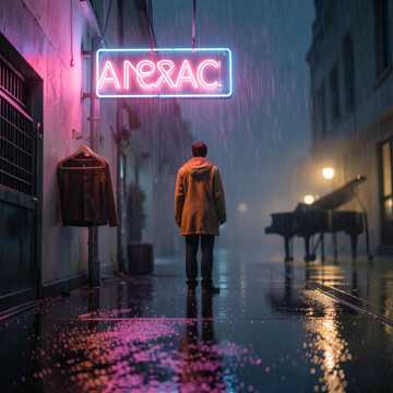 霓虹倒数落雨天