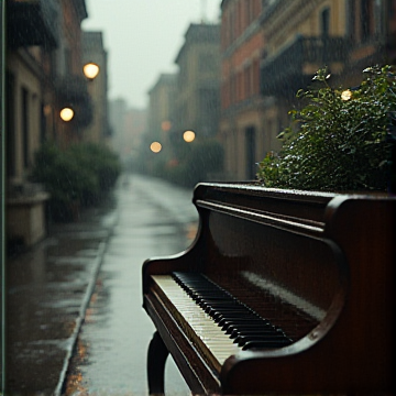 琴键上的旧雨落