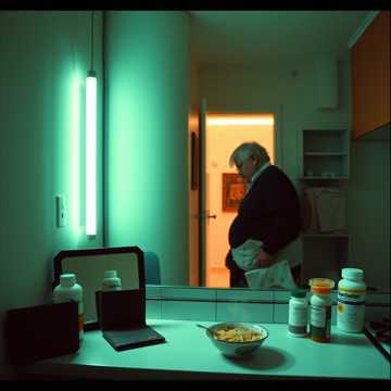 发福的中年影子