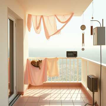 晾在阳台的星期六