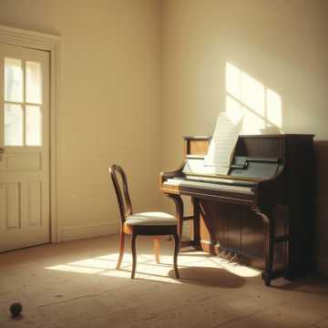 旧钢琴没落灰