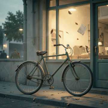 旧单车转着时光