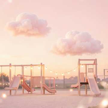 棉花糖味的夕照