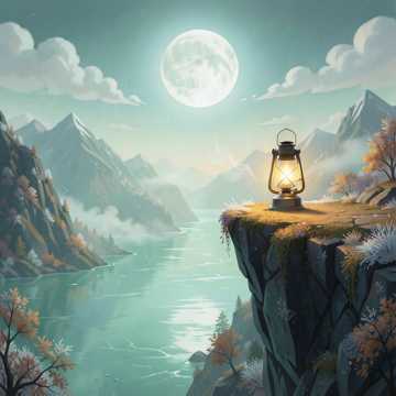 云端孤灯映关山